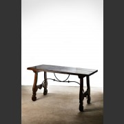 MID 18th C. SPANISH TABLE WITH ELM TOP