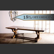 FRENCH FARMHOUSE 'VERSAILLES' DINING TABLE IN FRENCH OAK